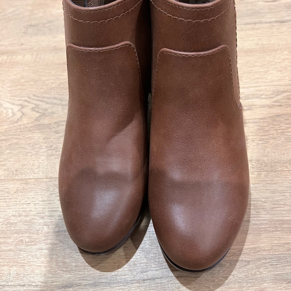Soda Classic Brown Ankle Booties